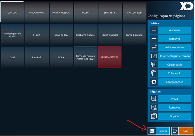Guardar alterações