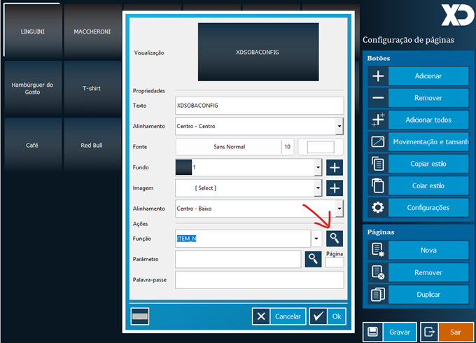 Function field in the properties window